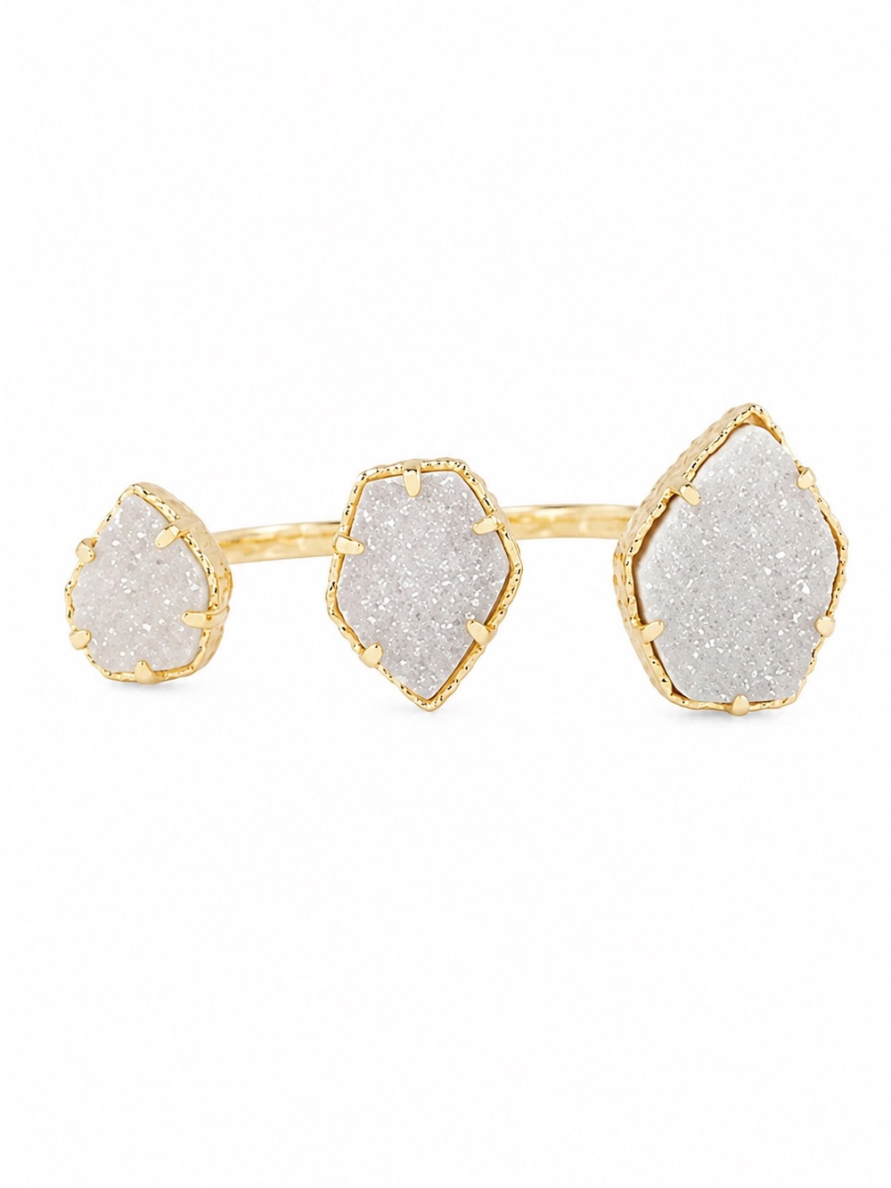 Kendra Scott Naomi Gold Double Ring. Size 6/7